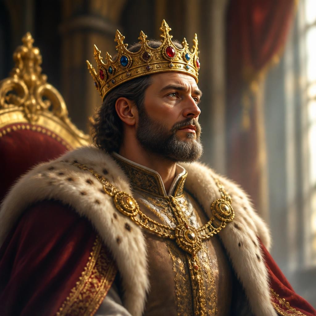 Illustration for the English word “crown”