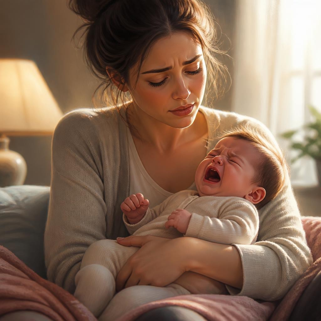 Illustration for the English word “cry”
