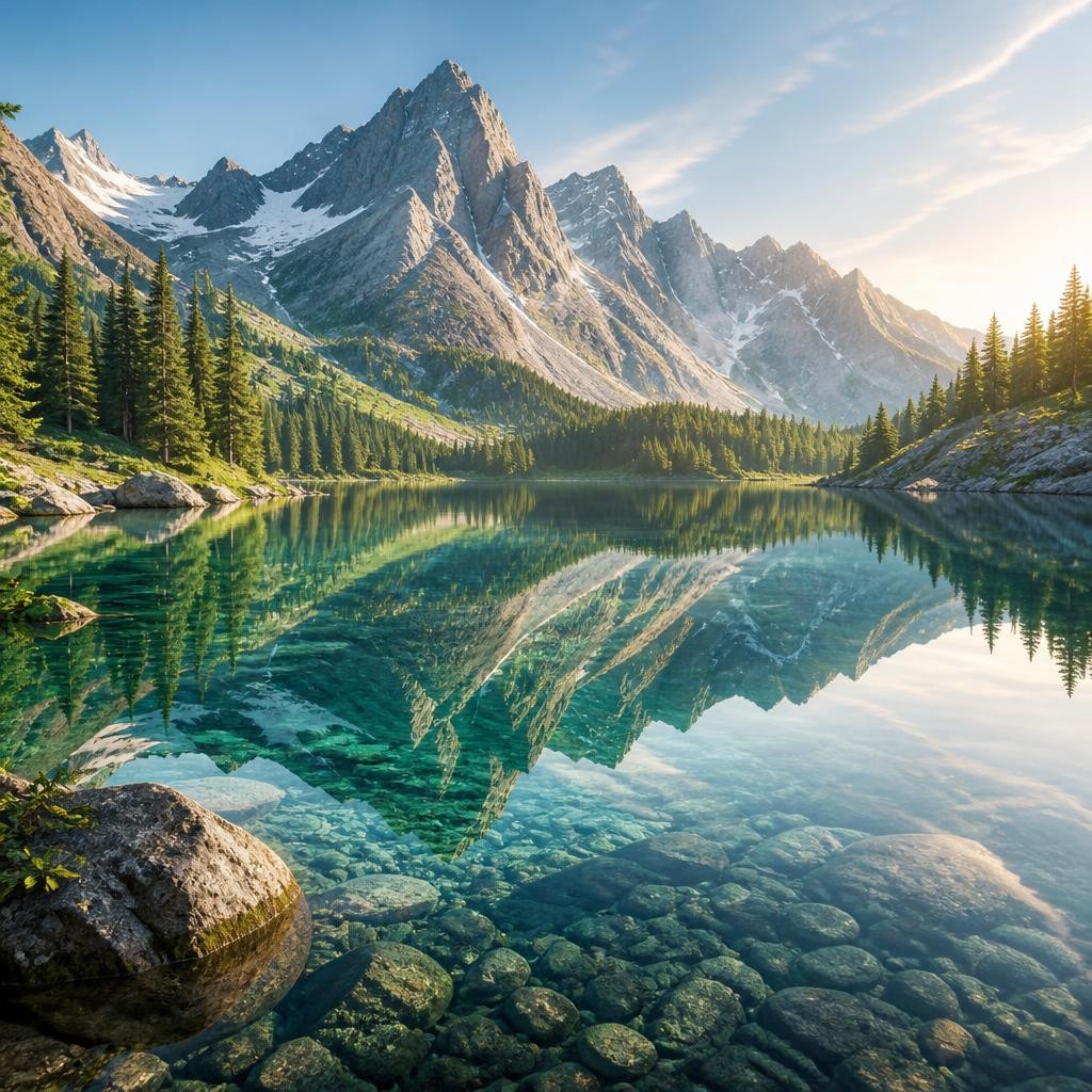Illustration for the English word “crystalline”