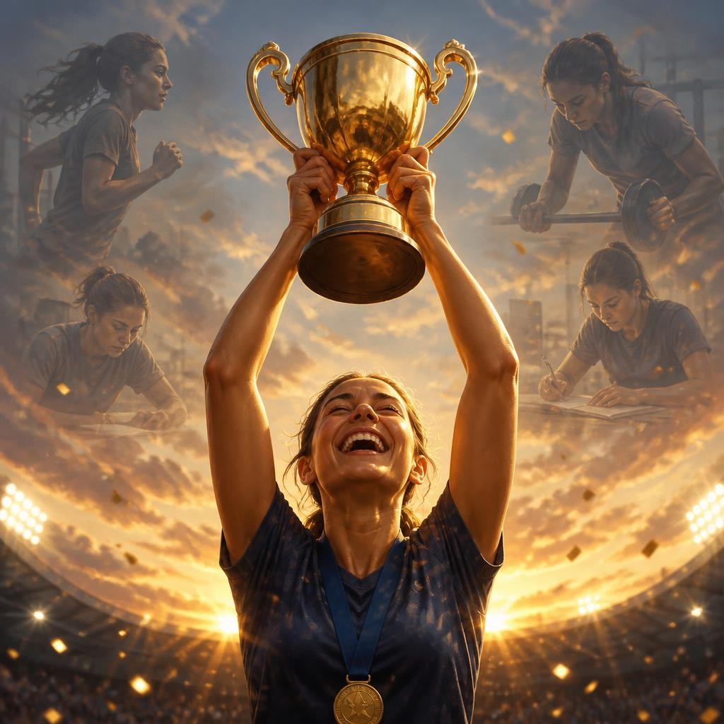 Illustration for the English word “culmination”