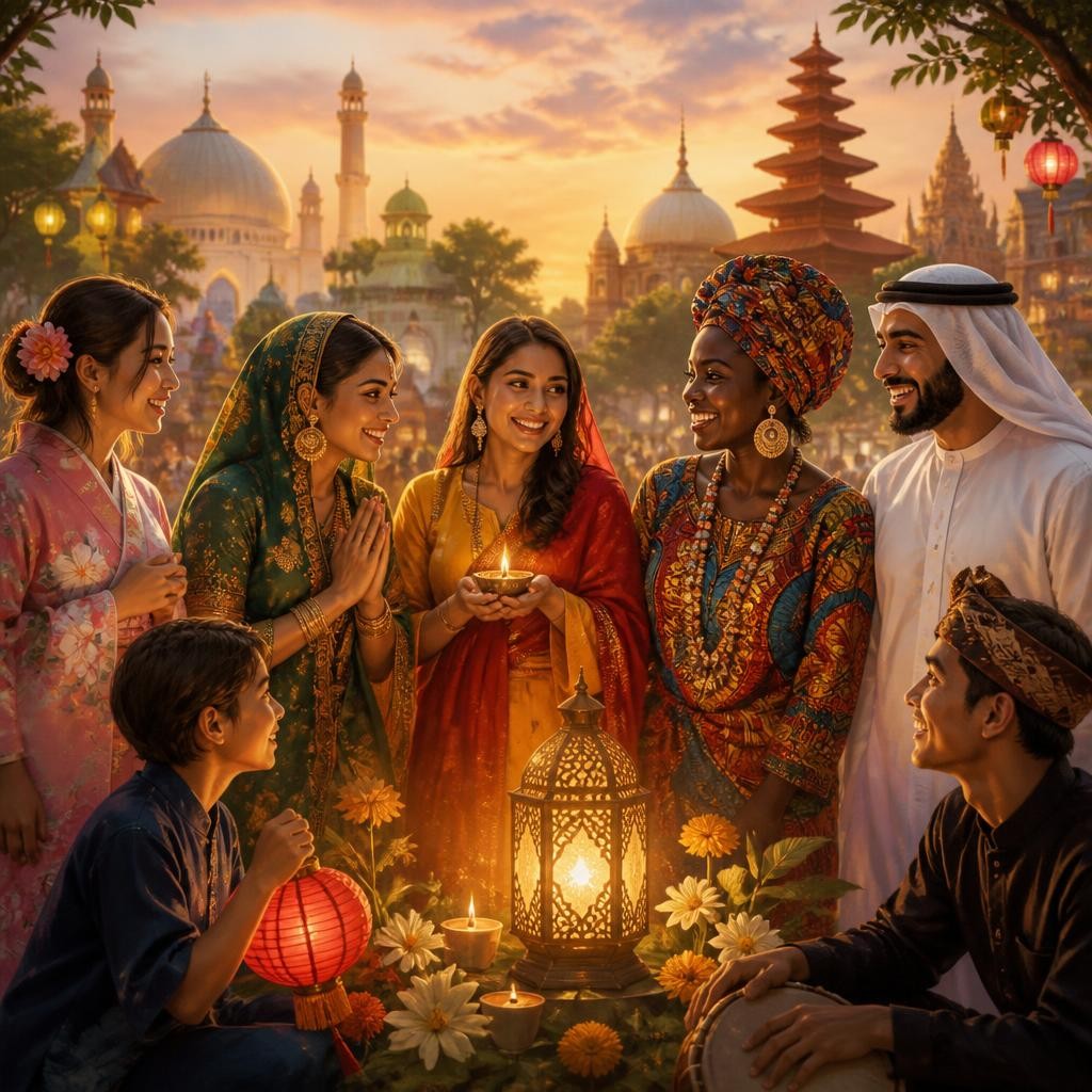 Illustration for the English word “culturally”