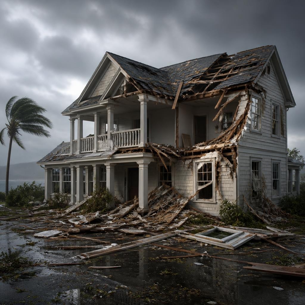 Illustration for the English word “damage”
