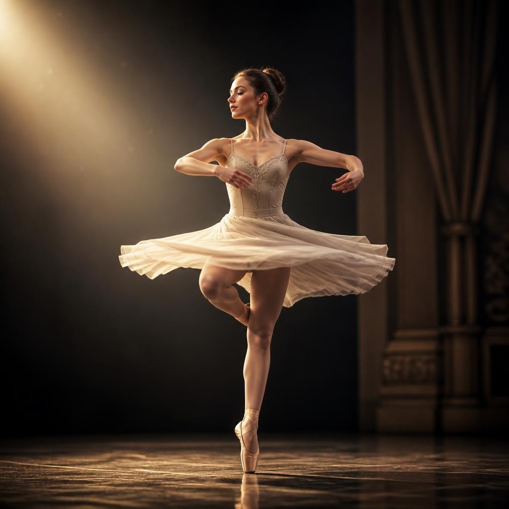 Illustration for the English word “dancer”