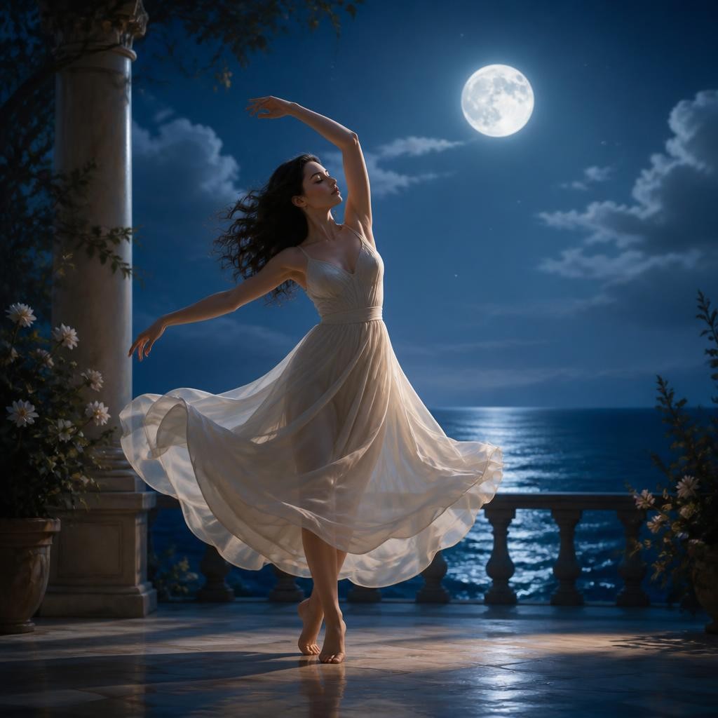 Illustration for the English word “dancing”