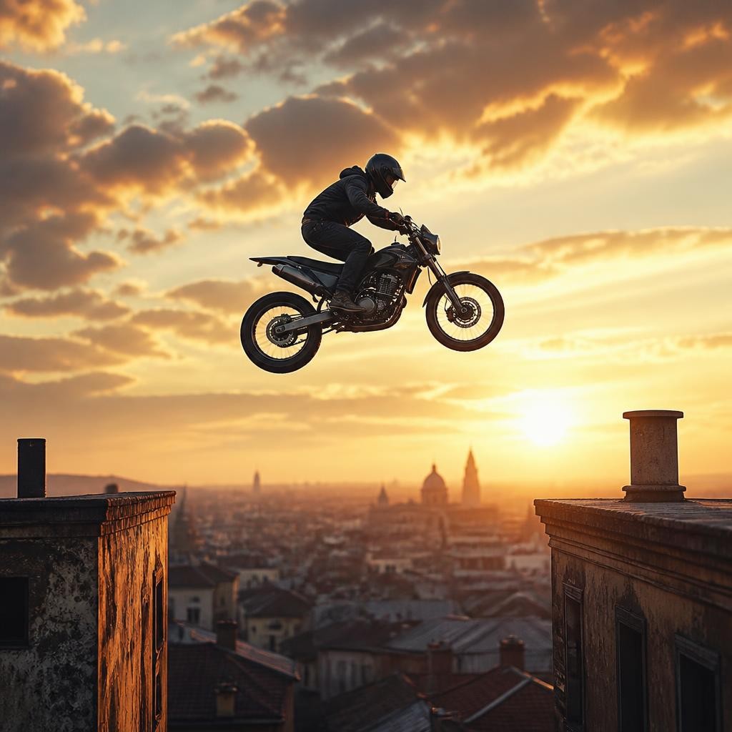 Illustration for the English word “daredevil”