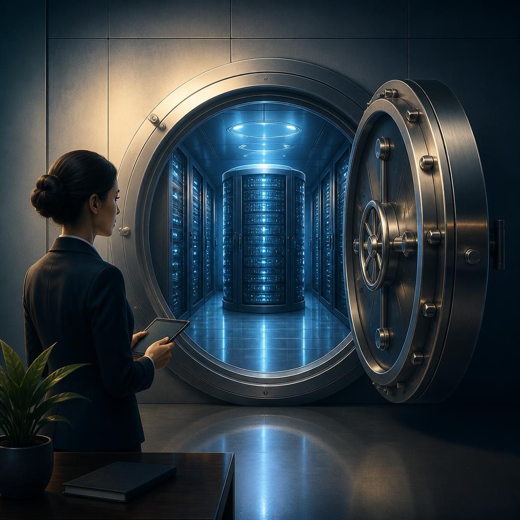 Illustration for the English word “database”