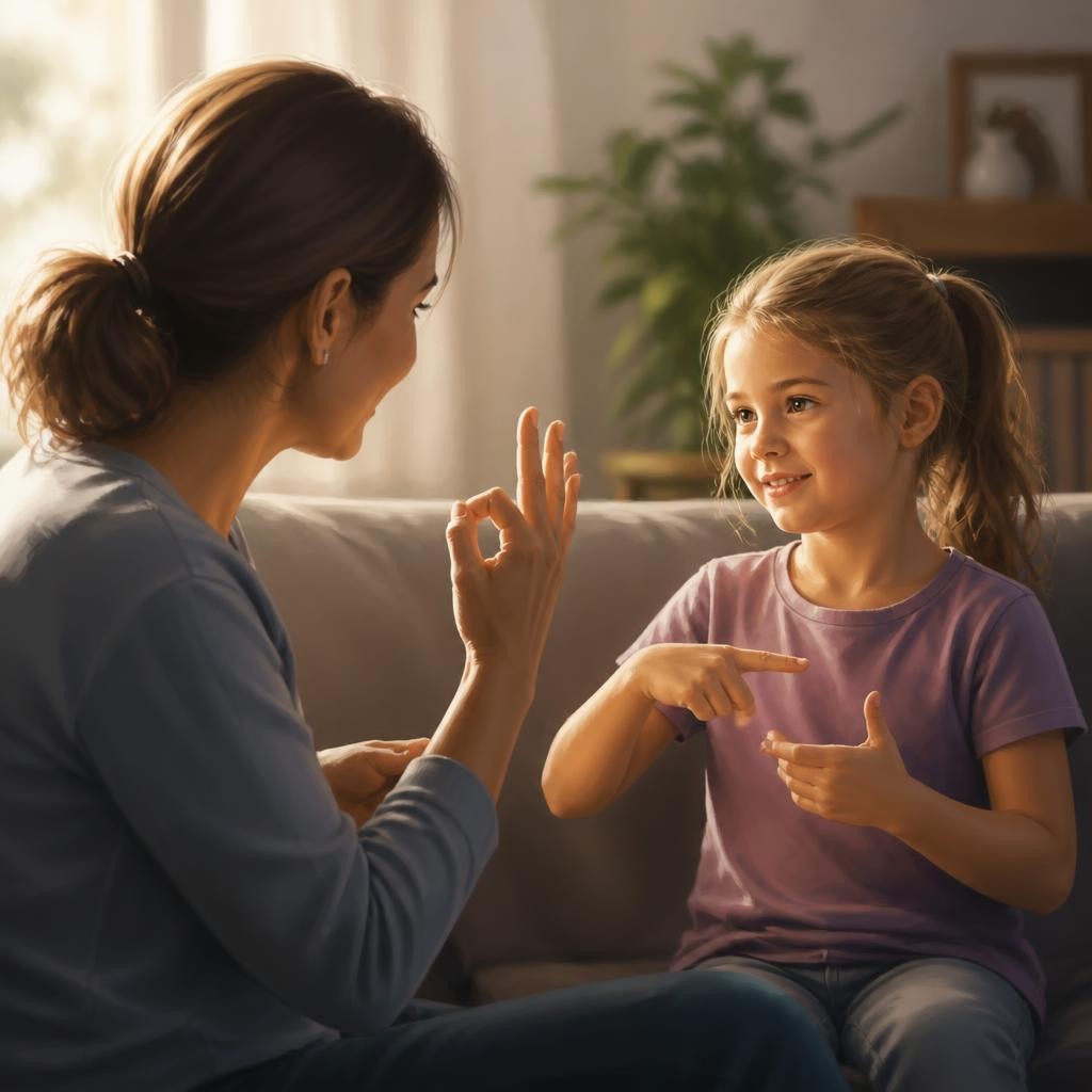 Illustration for the English word “deaf”