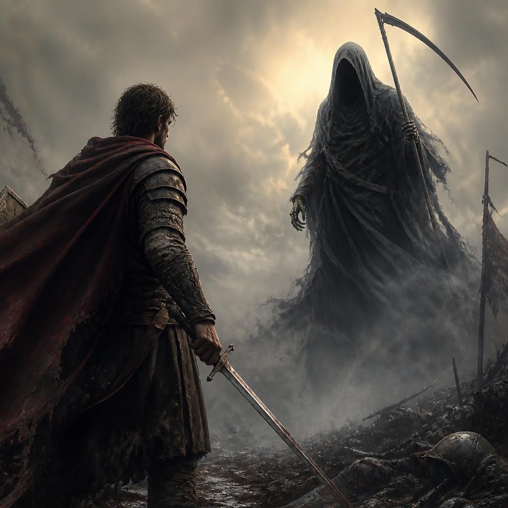 Illustration for the English word “death”