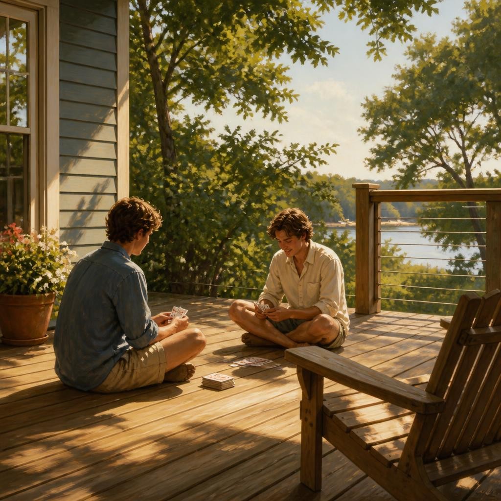 Illustration for the English word “deck”