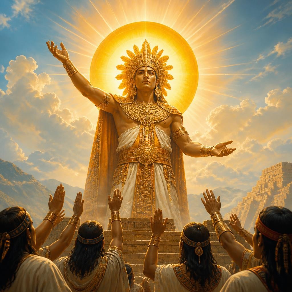 Illustration for the English word “deity”