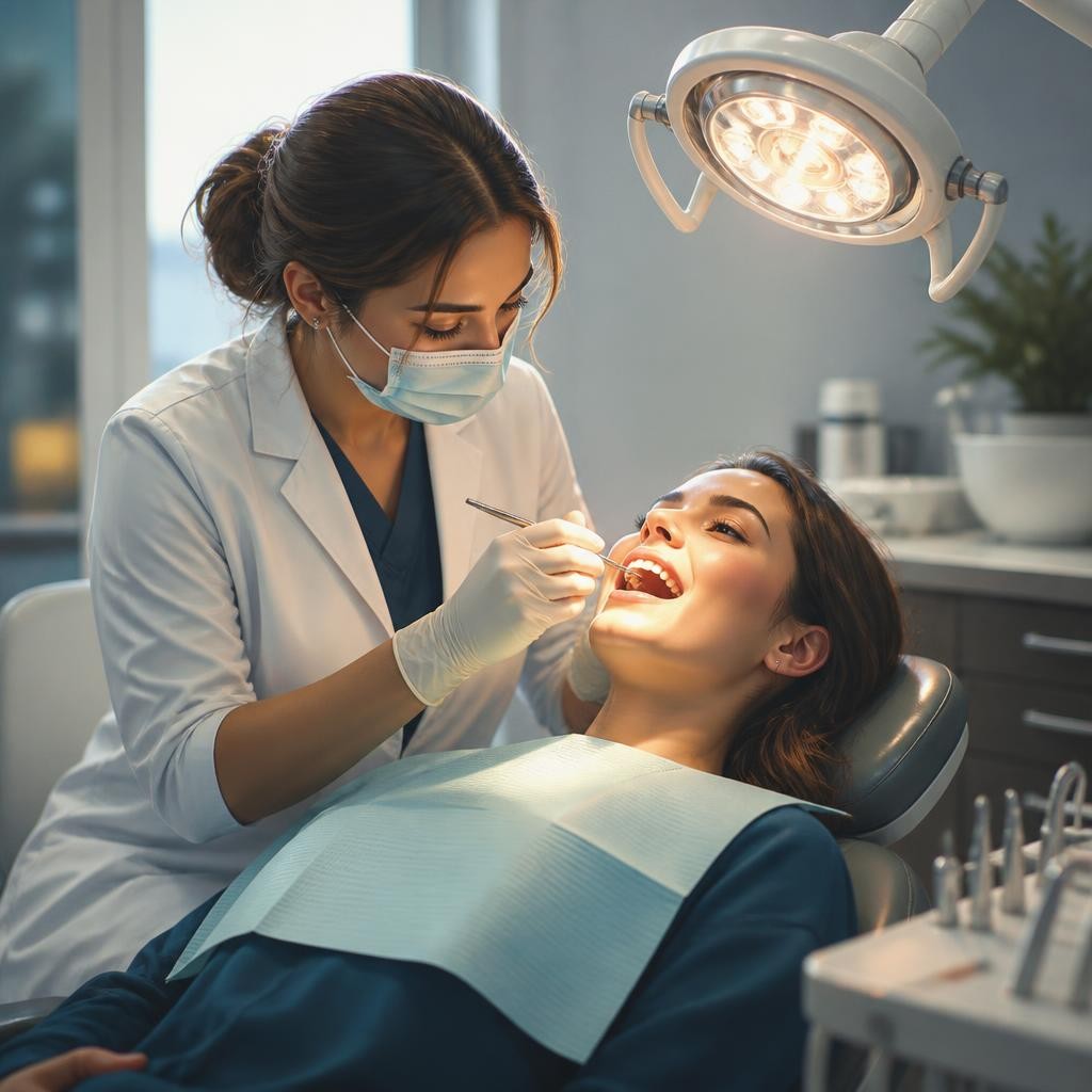 Illustration for the English word “dentistry”