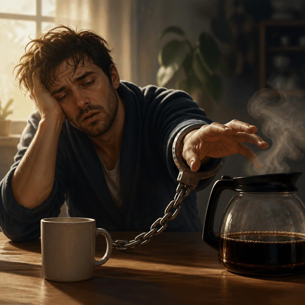 Illustration for the English word “dependence”