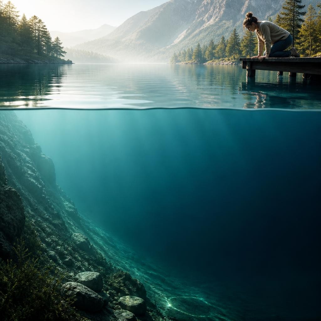 Illustration for the English word “depth”