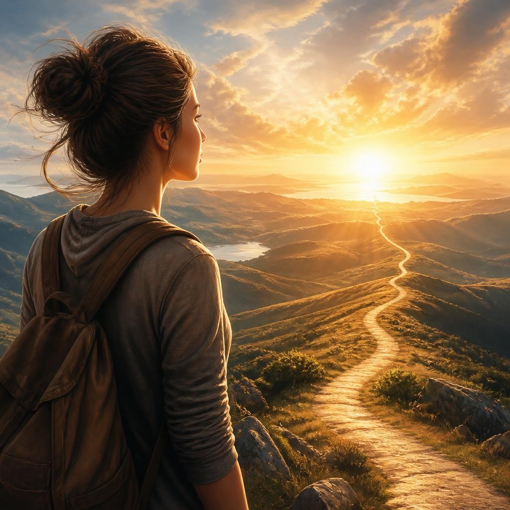Illustration for the English word “destiny”
