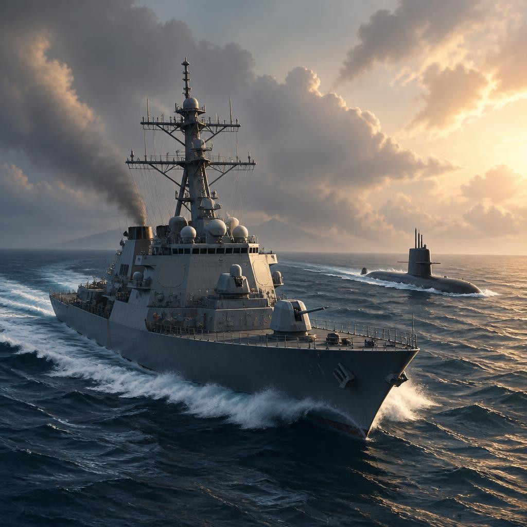 Illustration for the English word “destroyer”