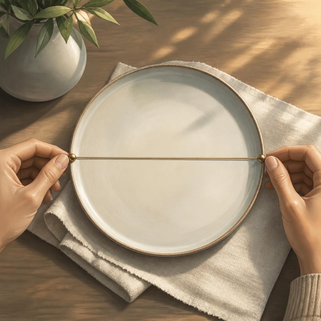 Illustration for the English word “diameter”