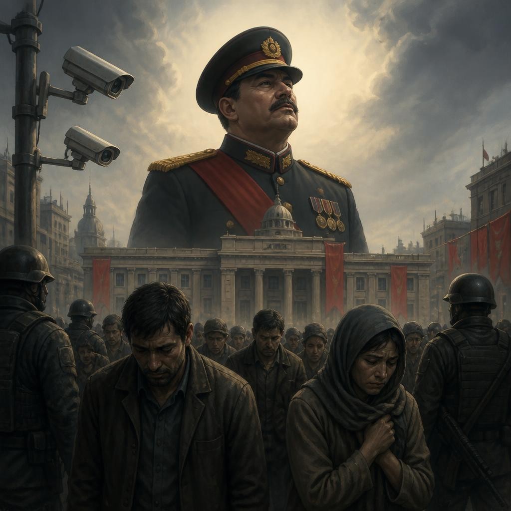 Illustration for the English word “dictatorship”