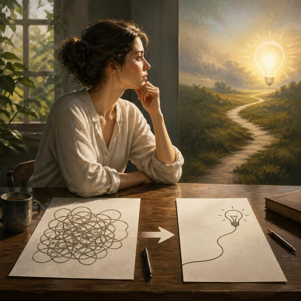 Illustration for the English word “differently”
