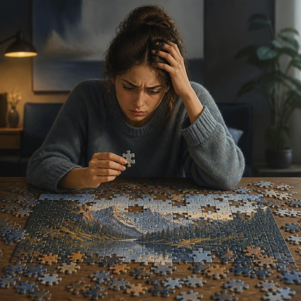 Illustration for the English word “difficulty”