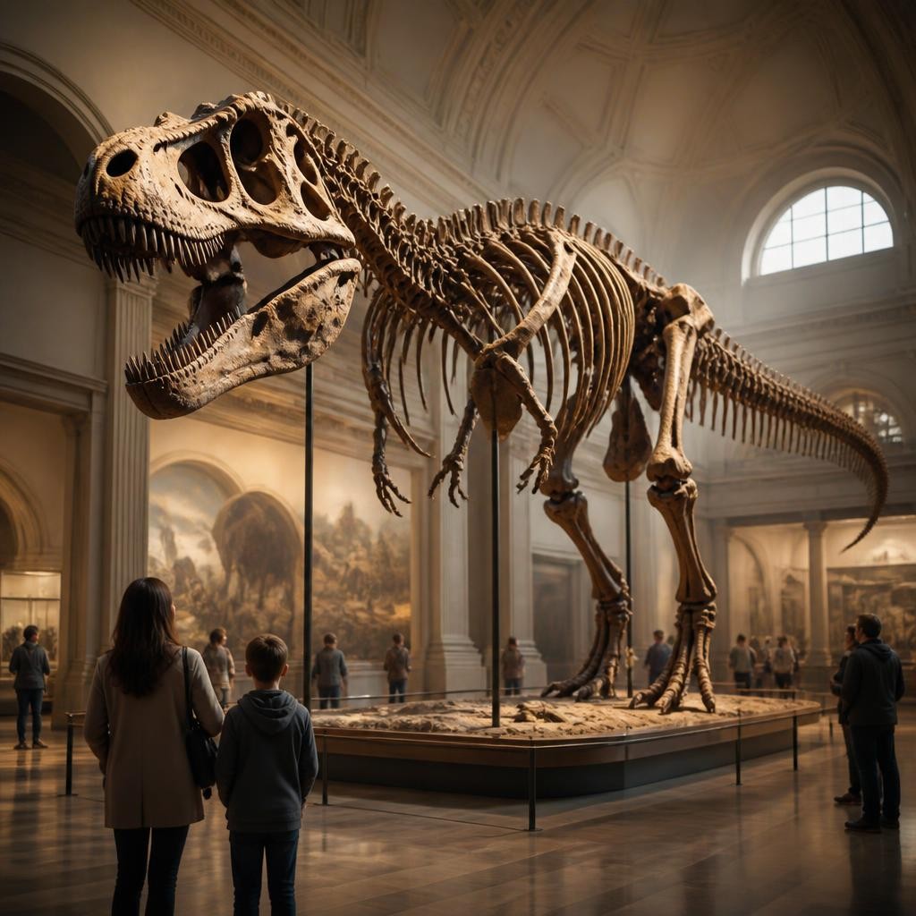 Illustration for the English word “dinosaur”