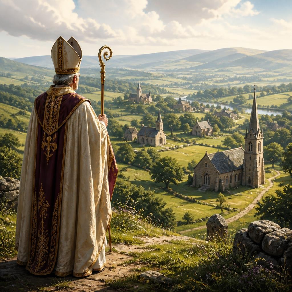 Illustration for the English word “diocese”