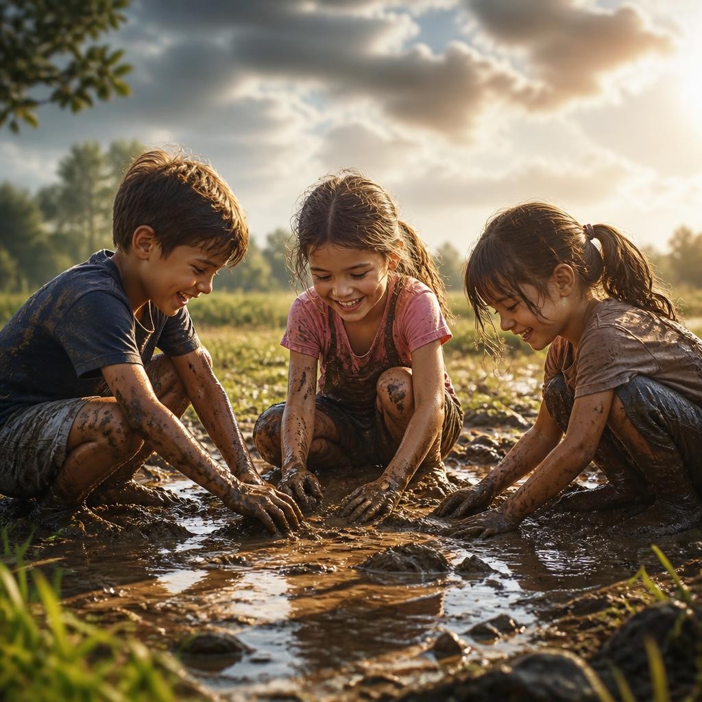 Illustration for the English word “dirt”