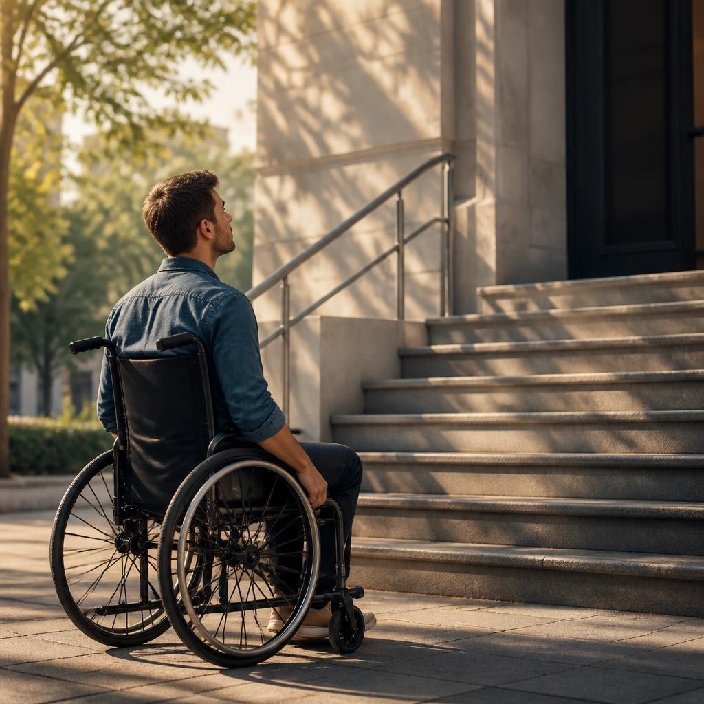 Illustration for the English word “disabled”