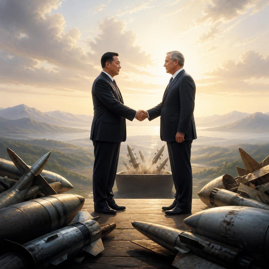 Illustration for the English word “disarmament”