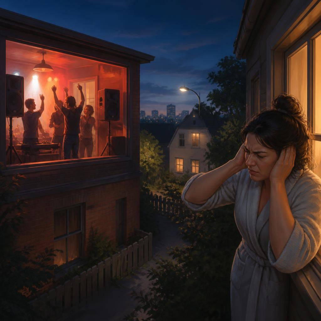 Illustration for the English word “disturbance”
