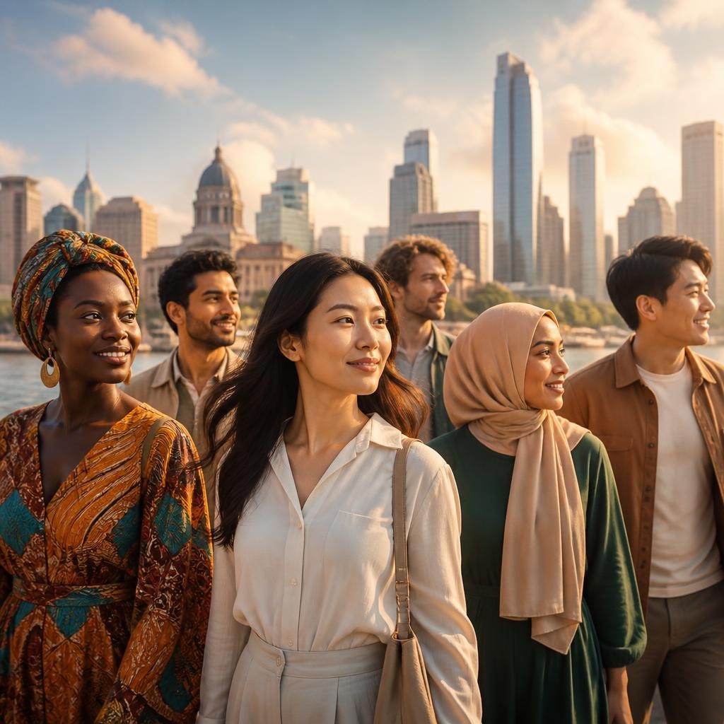Illustration for the English word “diverse”