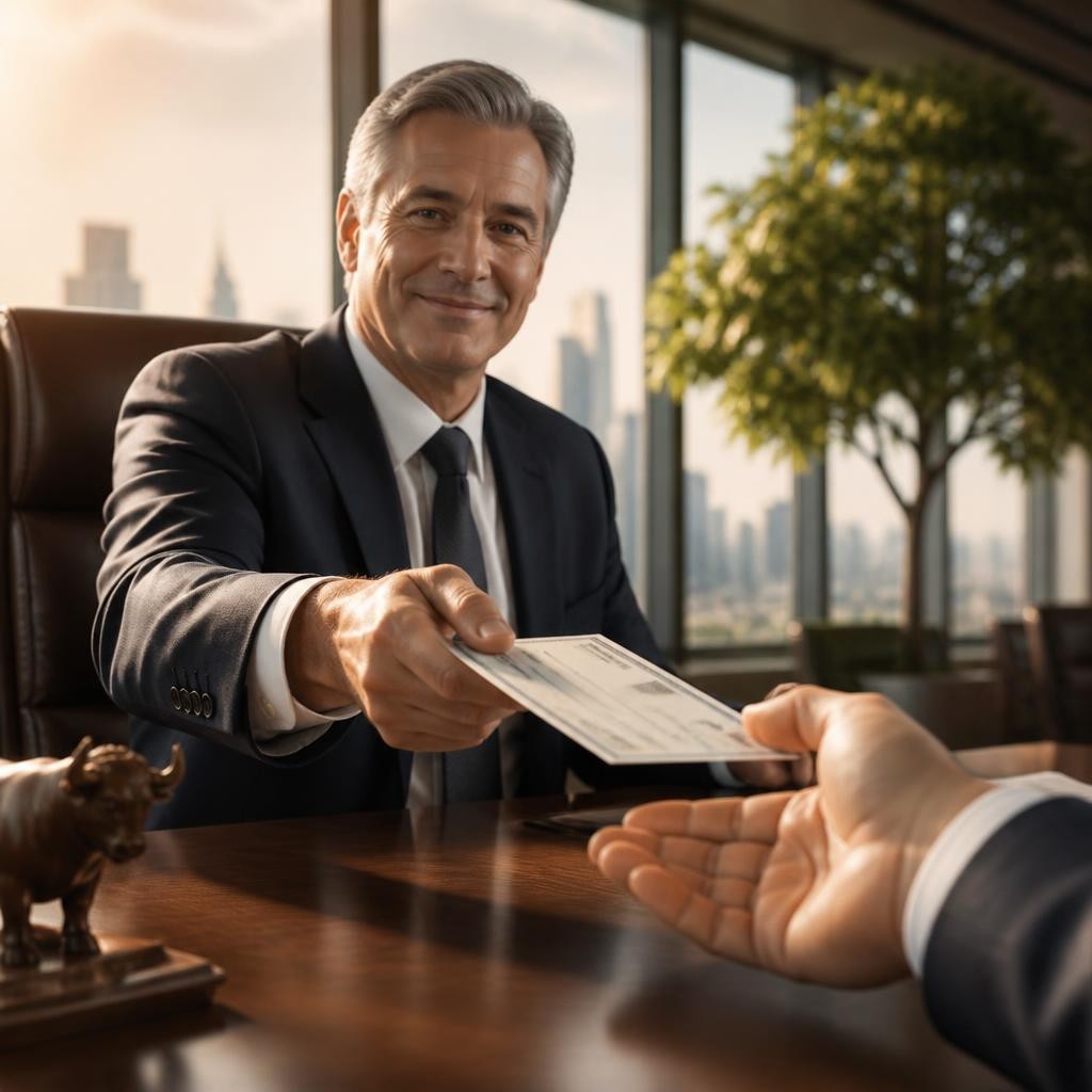 Illustration for the English word “dividend”