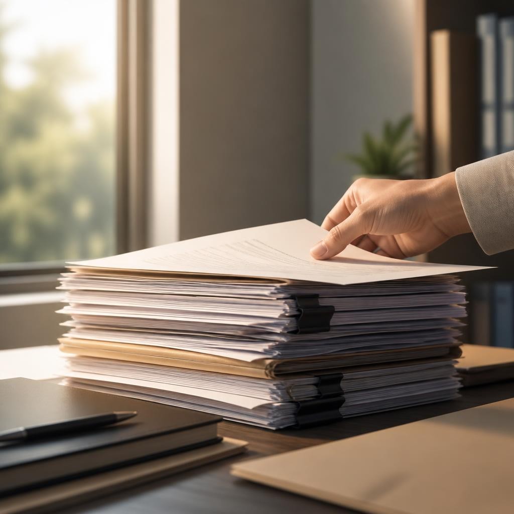 Illustration for the English word “documentation”