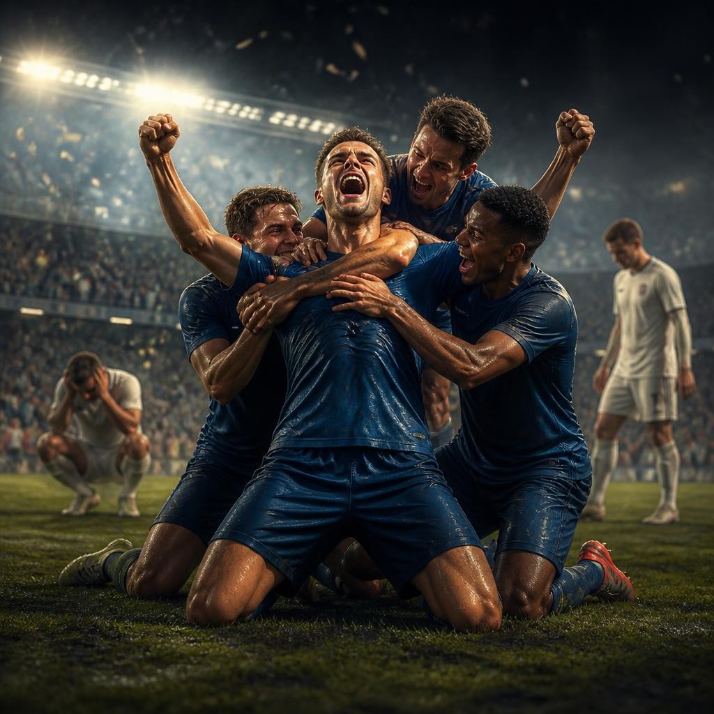 Illustration for the English word “dominate”