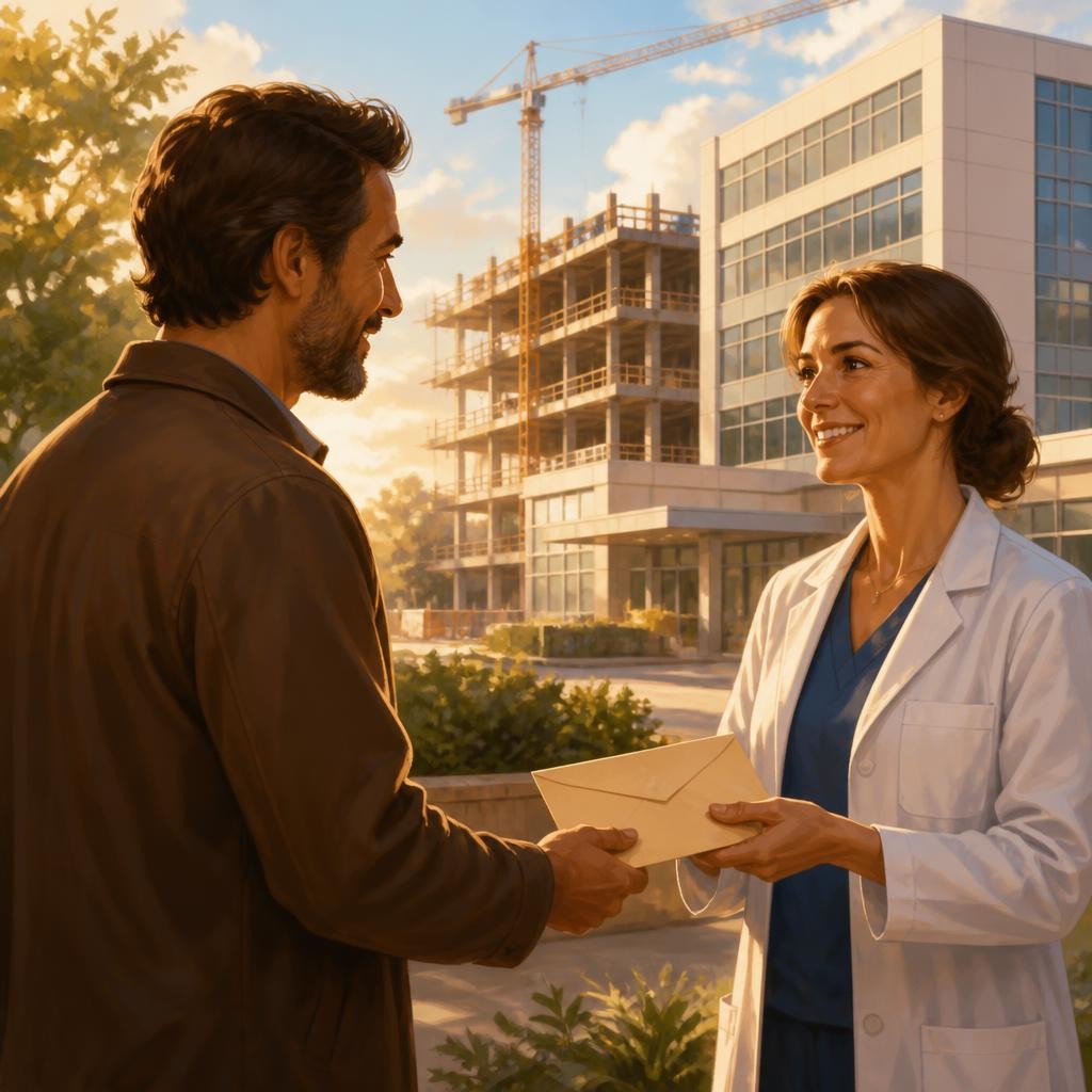 Illustration for the English word “donor”