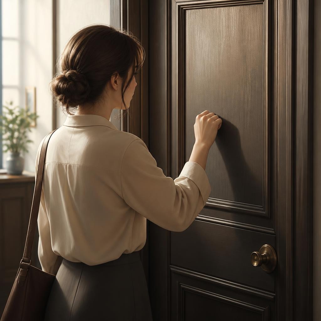 Illustration for the English word “door”
