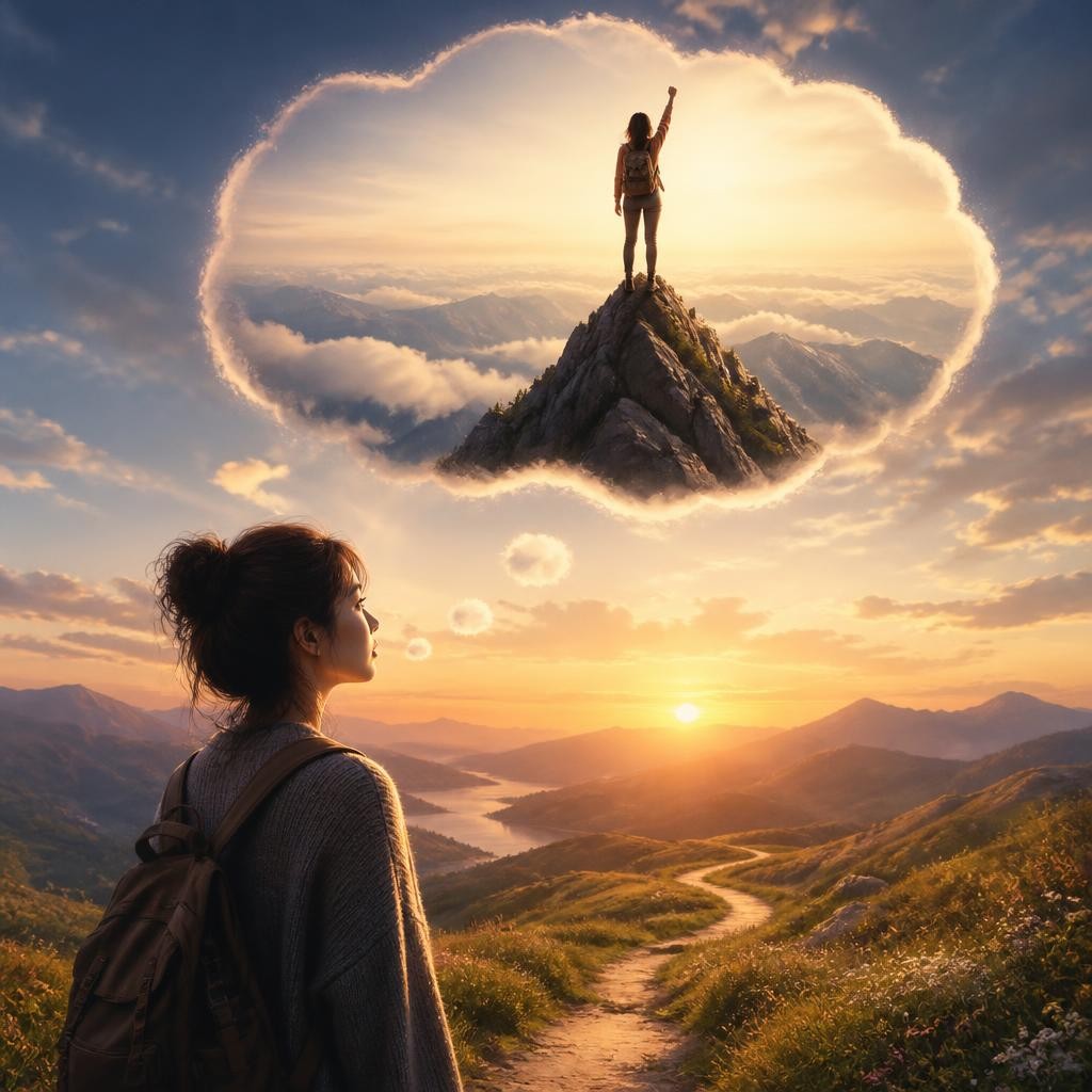 Illustration for the English word “dream”
