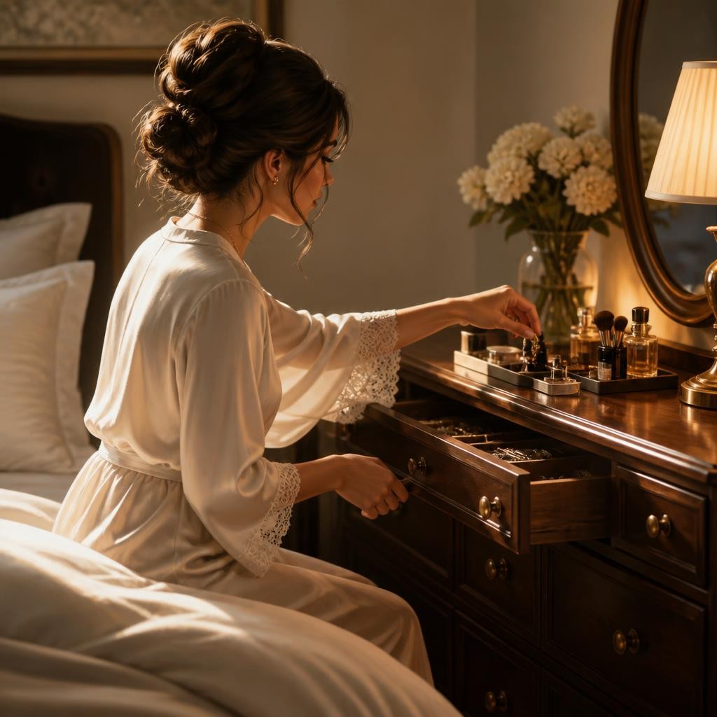 Illustration for the English word “dresser”