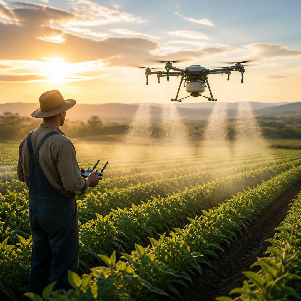 Illustration for the English word “drone”