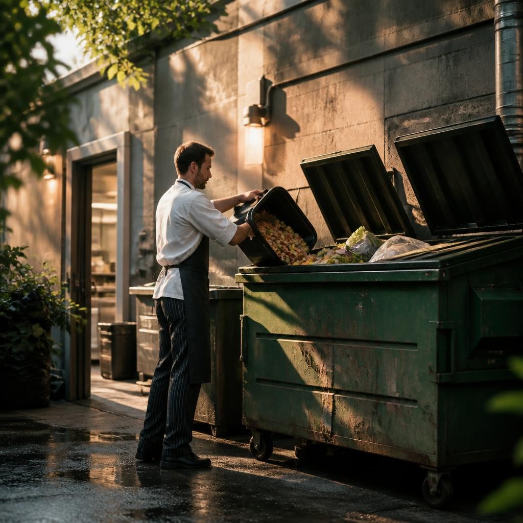 Illustration for the English word “dumpster”