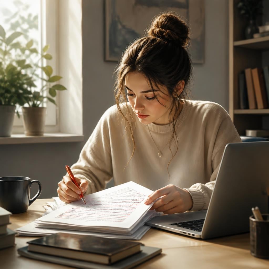 Illustration for the English word “edit”