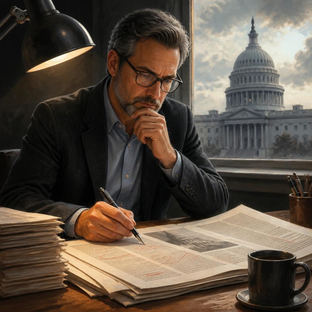 Illustration for the English word “editorial”