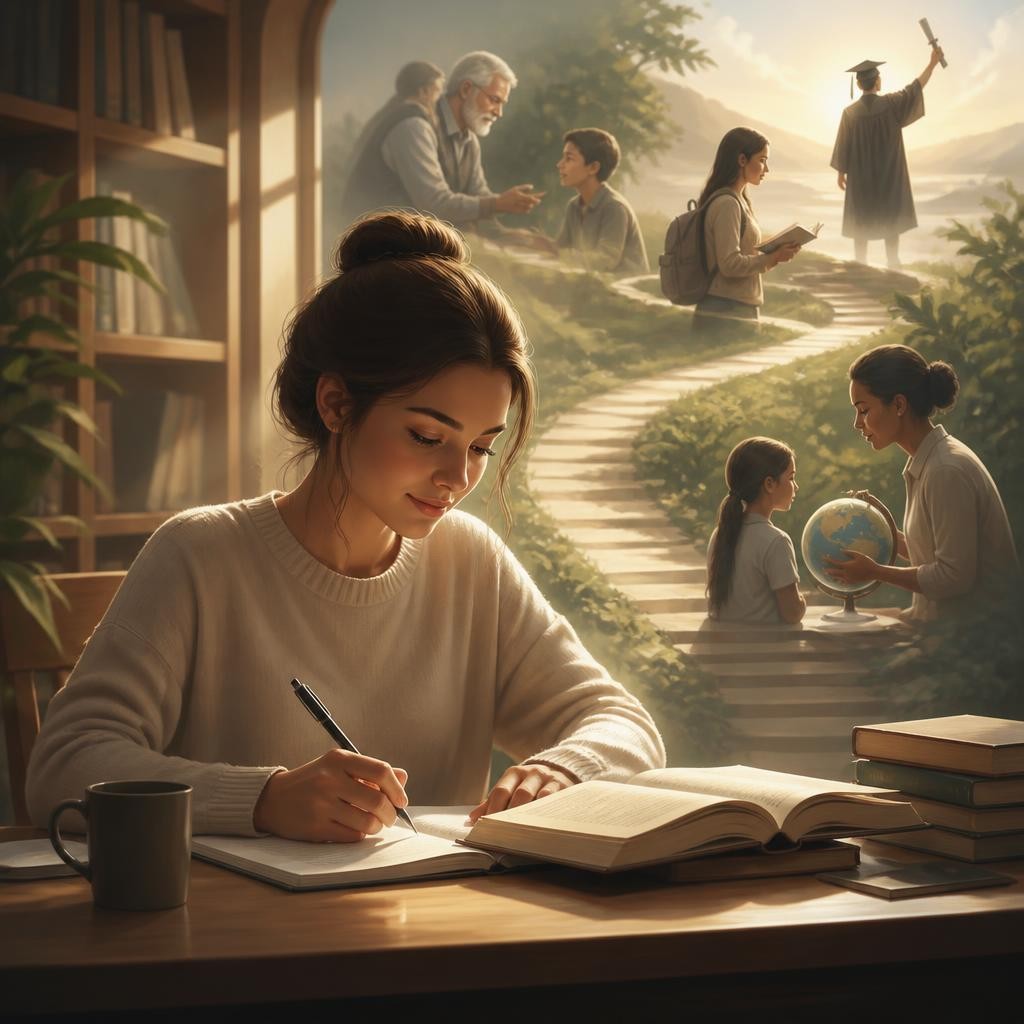 Illustration for the English word “education”