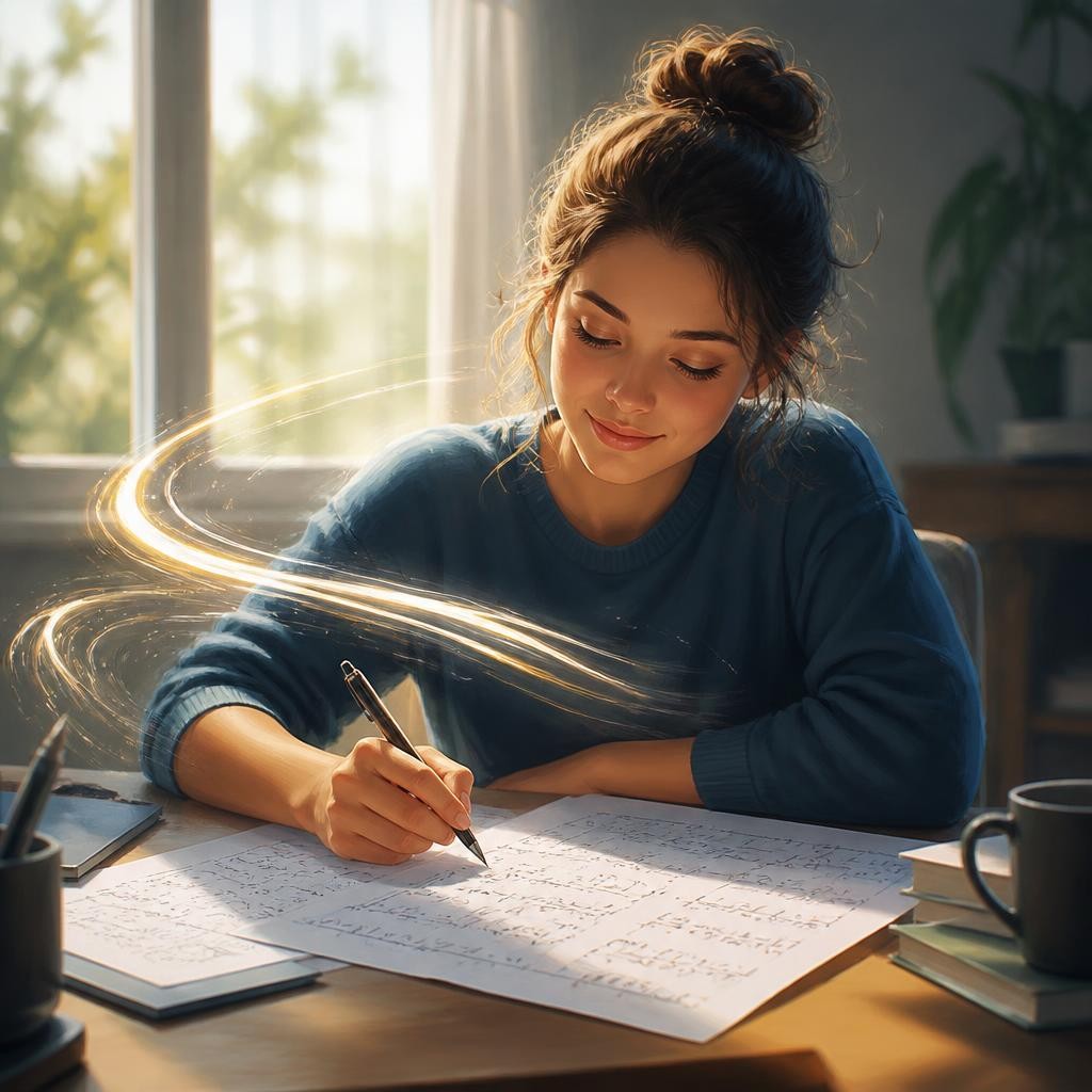 Illustration for the English word “effortlessly”