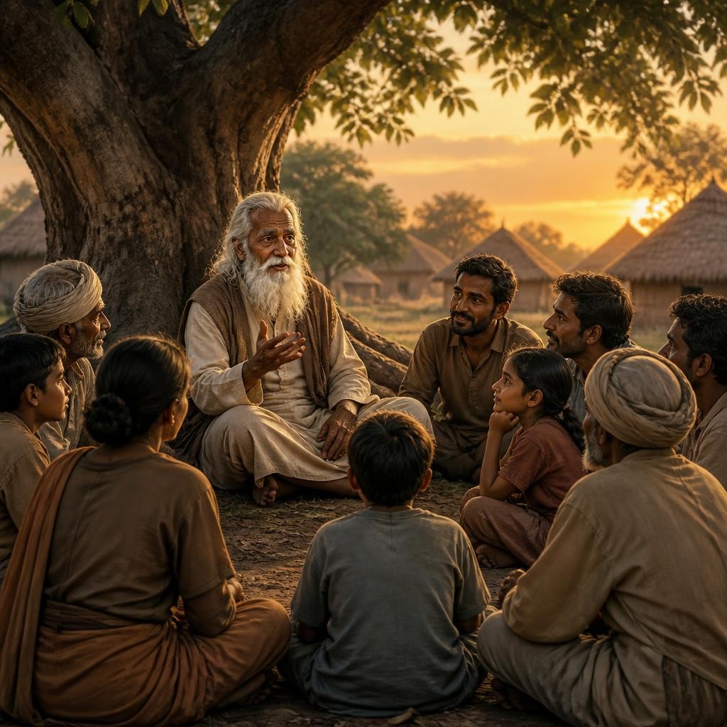 Illustration for the English word “elder”