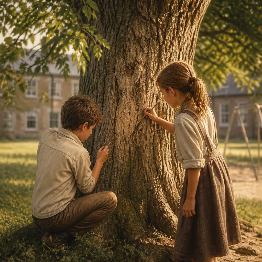 Illustration for the English word “elm”