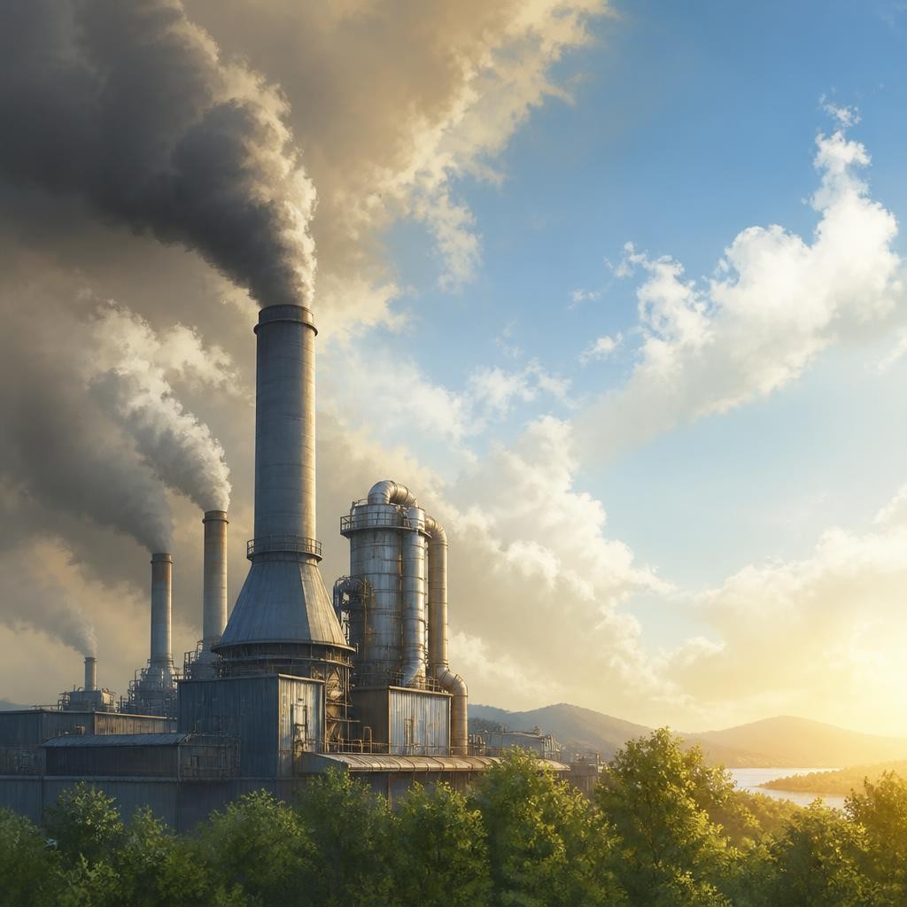 Illustration for the English word “emission”