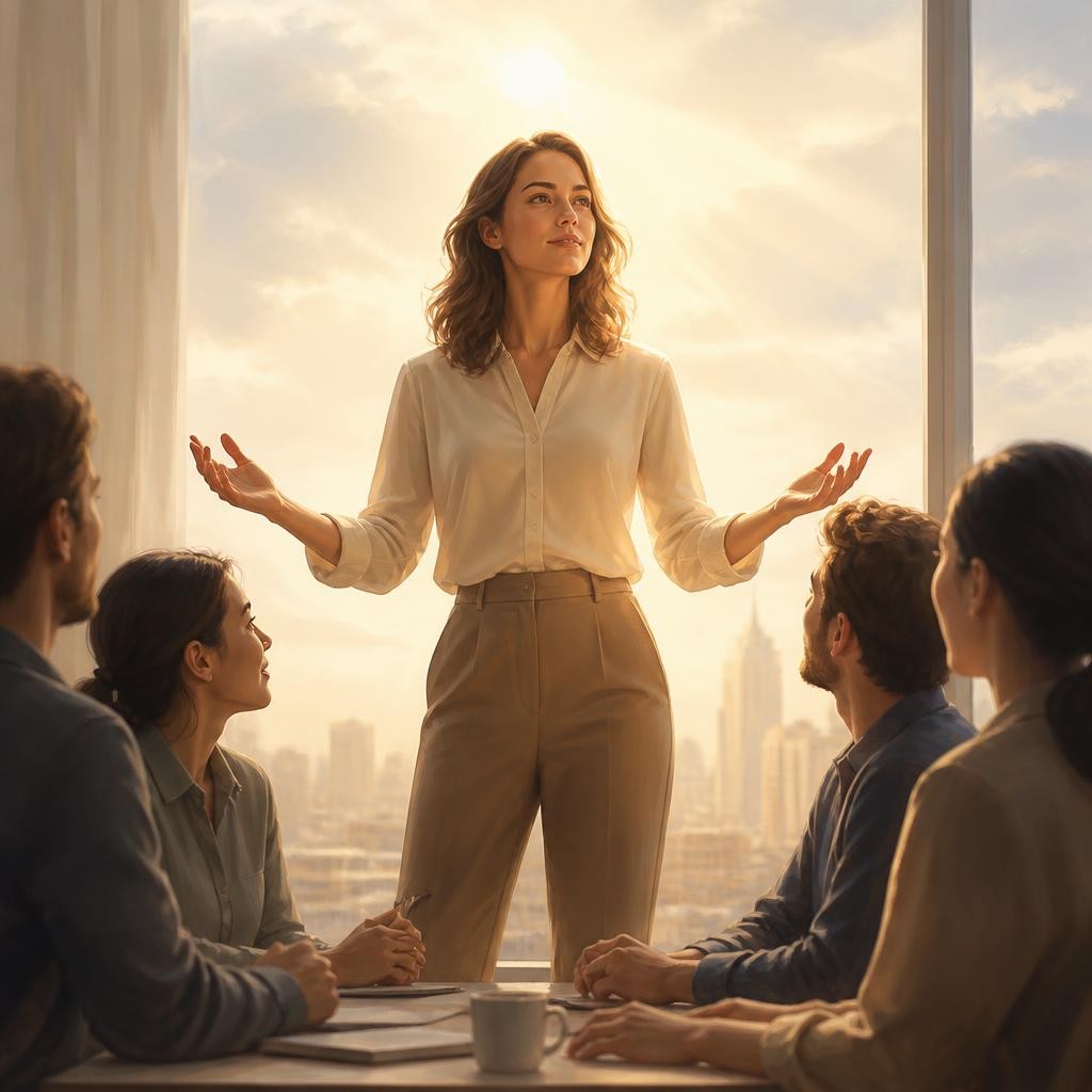 Illustration for the English word “empower”