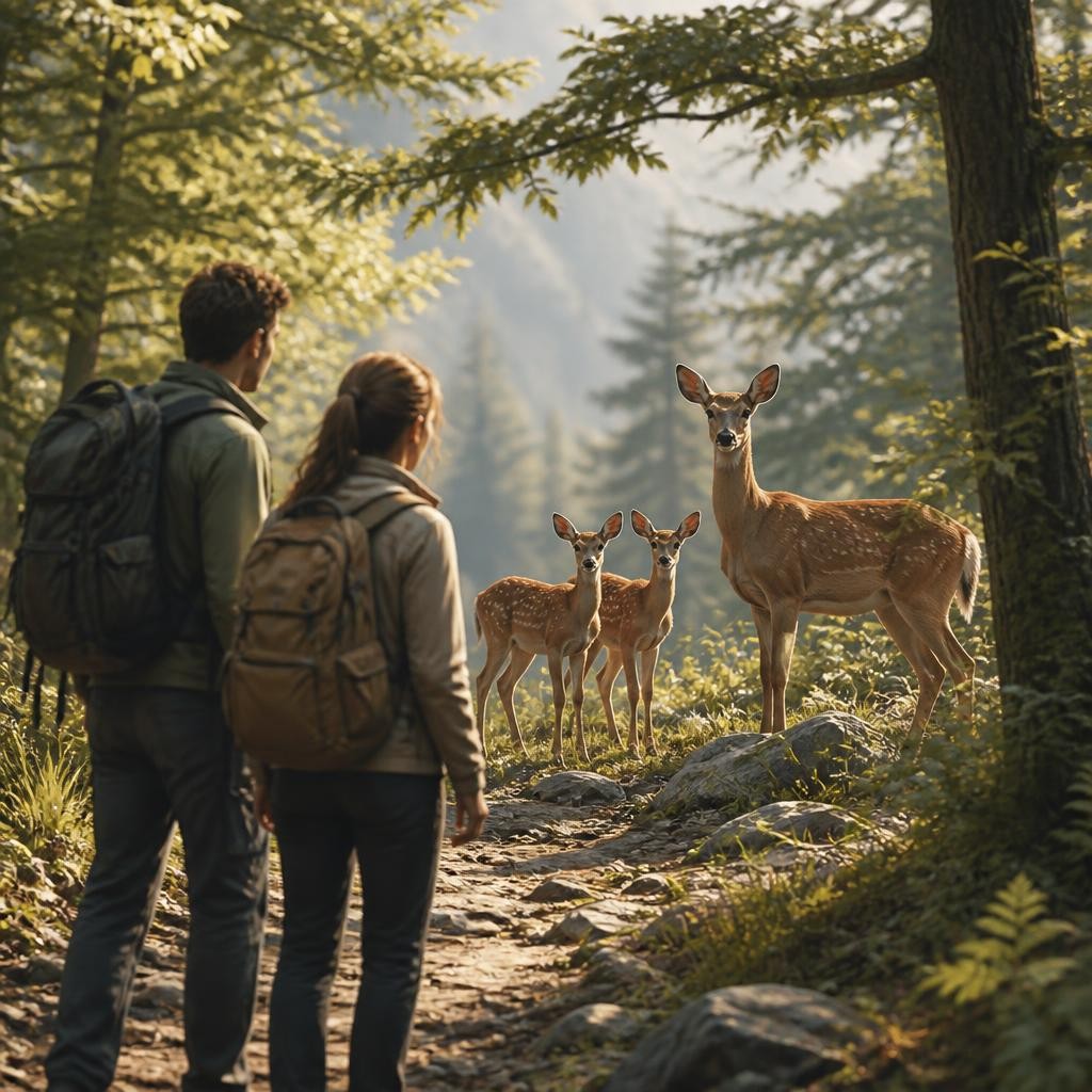 Illustration for the English word “encounter”