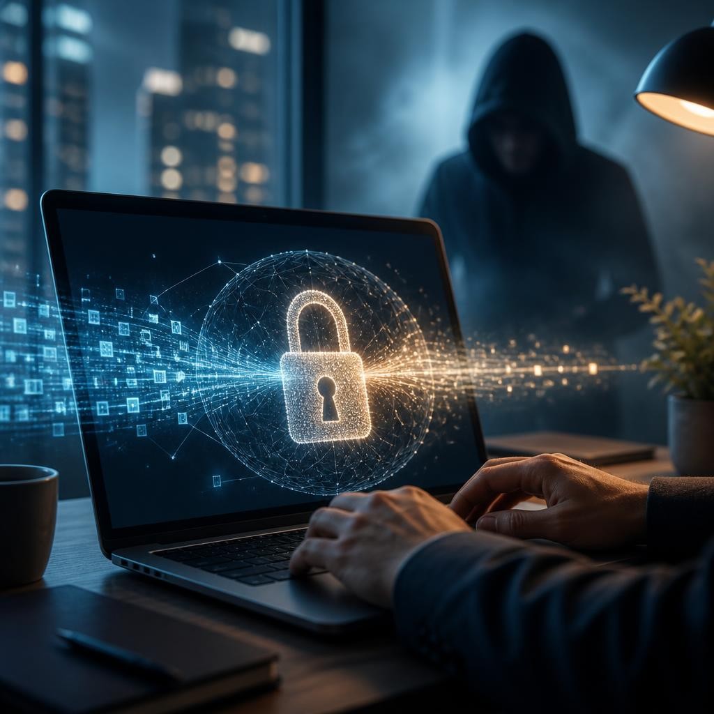 Illustration for the English word “encryption”
