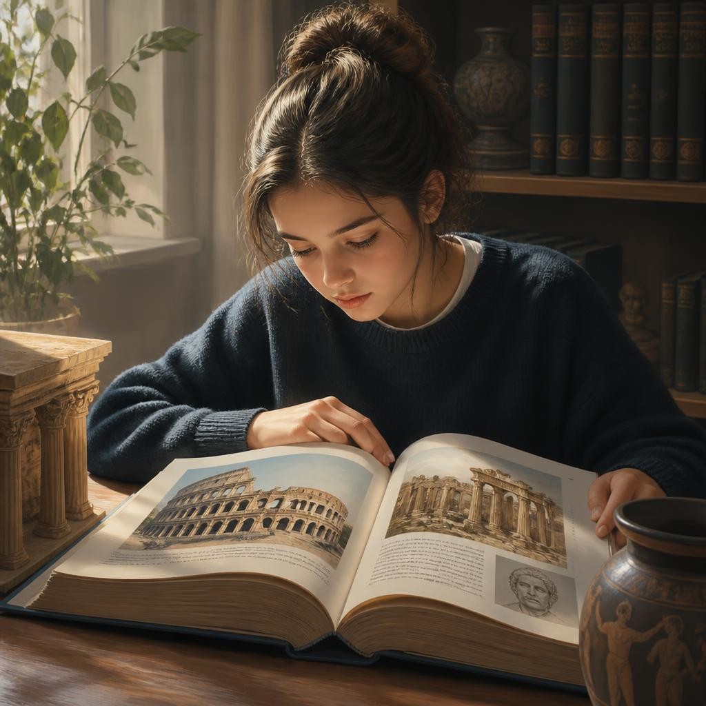 Illustration for the English word “encyclopedia”
